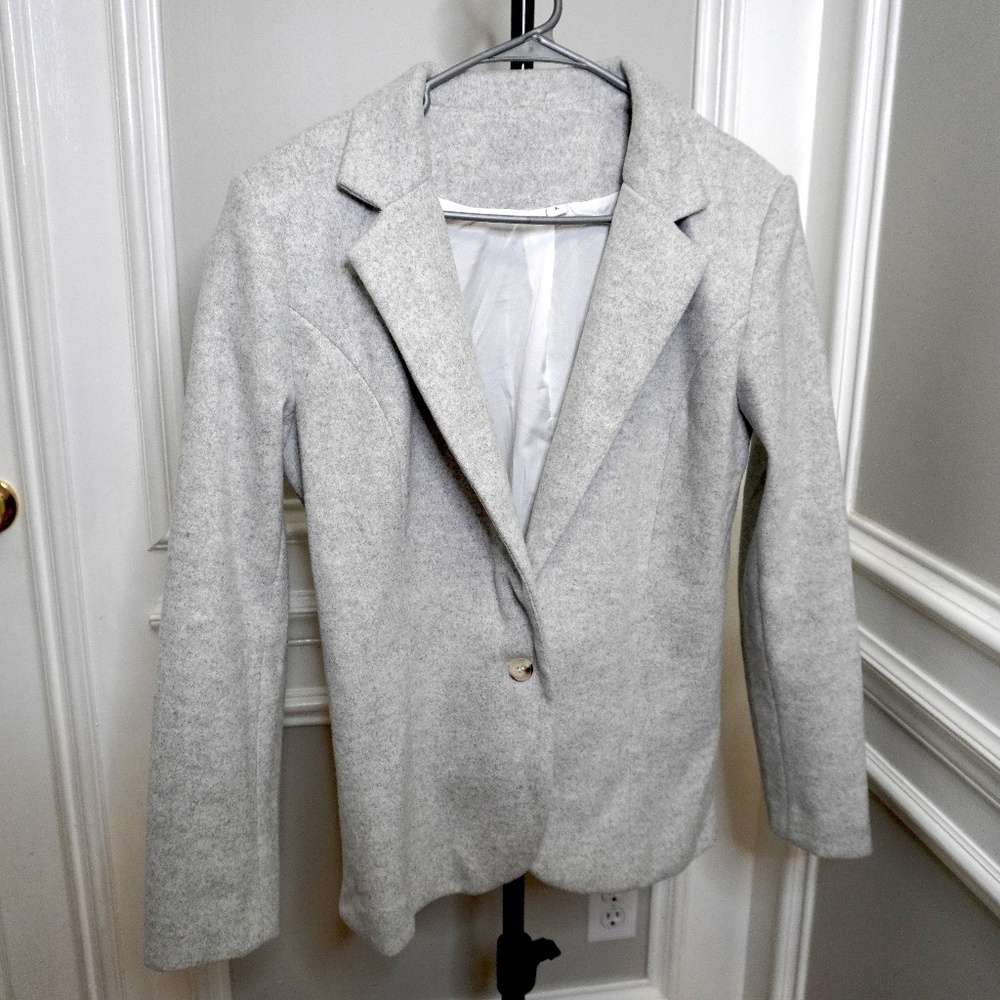 Women's Jacket Blazer Wool Size L
